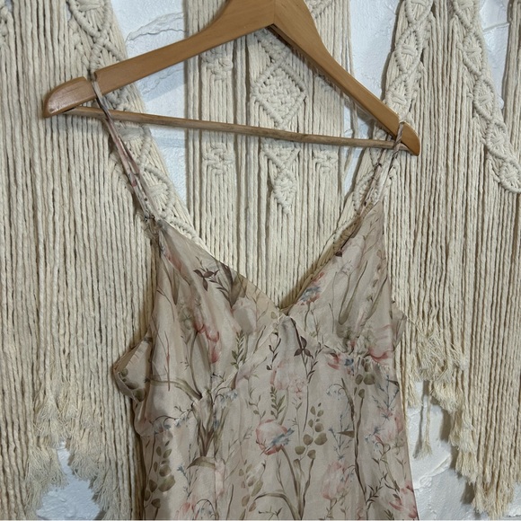 Storia Cream Ruffled Fairy-core Tiered Floral Maxi Dress Women’s size Large - Picture 4 of 16